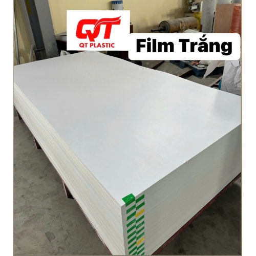 Tấm hậu tủ PVC Film Trắng